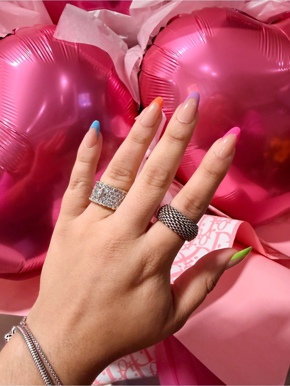 Tiffany & Co. Silver 925 mesh Statement Ring